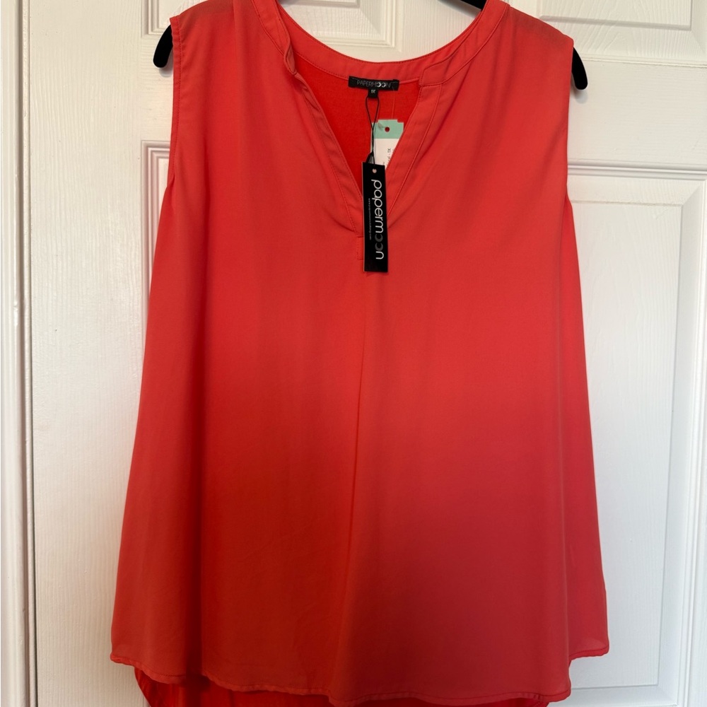 Papermoon Vibrant Coral Blouse